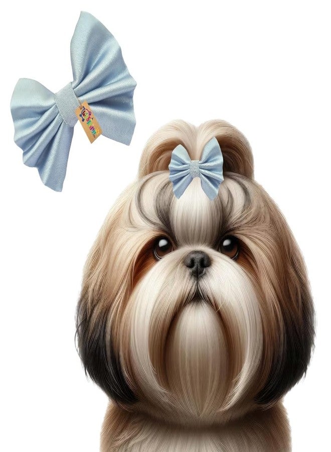 Western Era Dog Bow Hair Clip | Stylish Pet Accessory | Soft, Comfortable | Small, Medium & Large Dogs | Grooming, Photoshoots, Parties Fashionable & Durable Design for Pets (Sky Blue) - Image 1